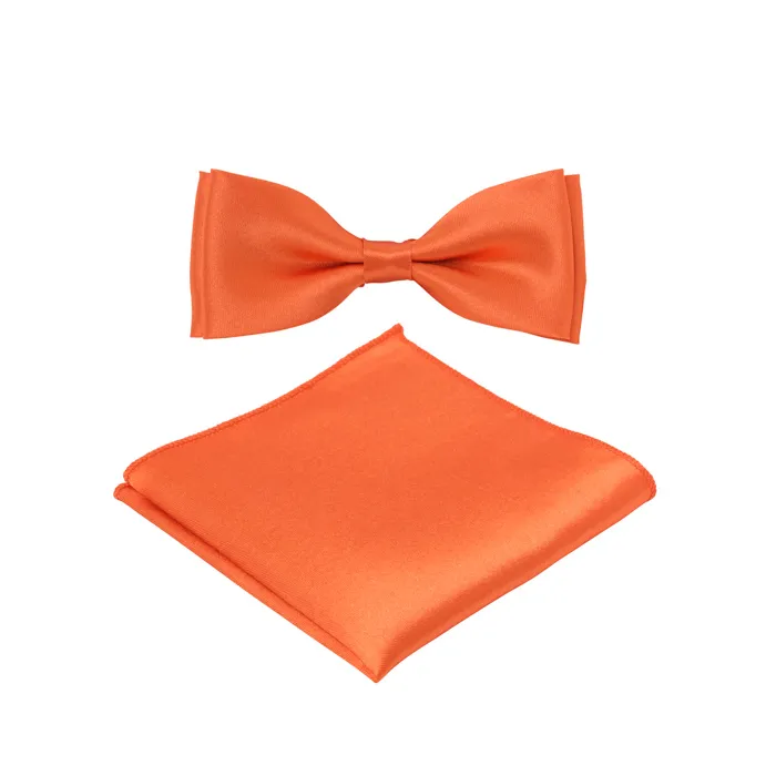 Papillon con finitura satinata lucida Arancione