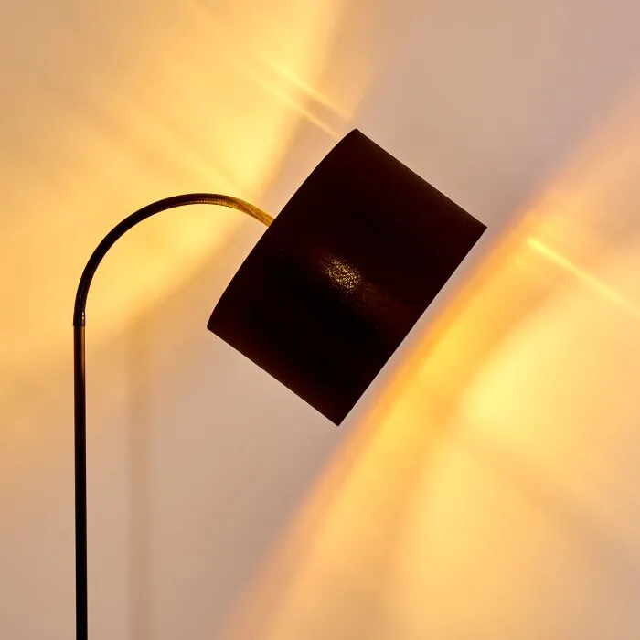 Pattburg Lampada da terra Nero, 1-Luce