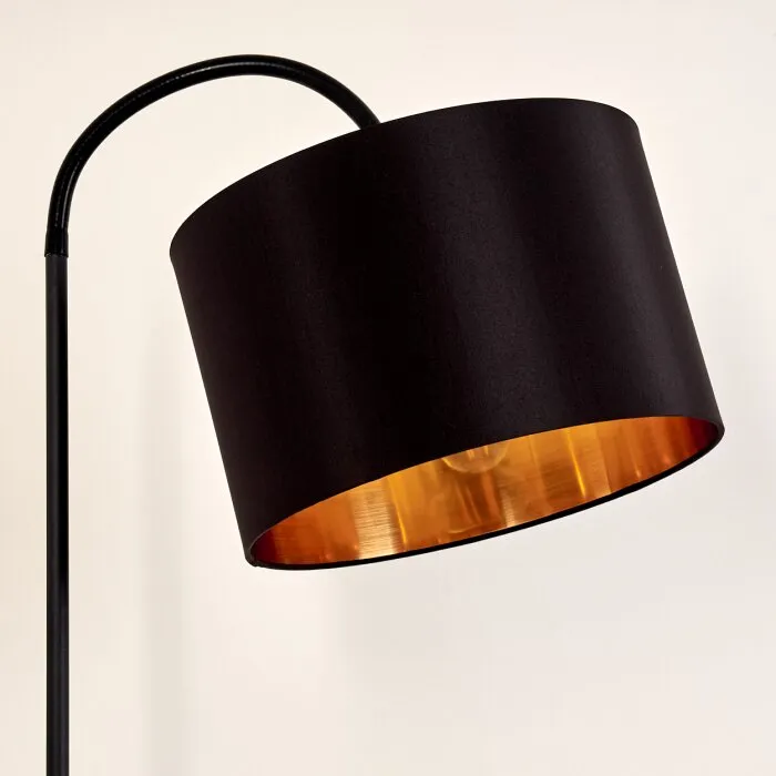 Pattburg Lampada da terra Nero, 1-Luce