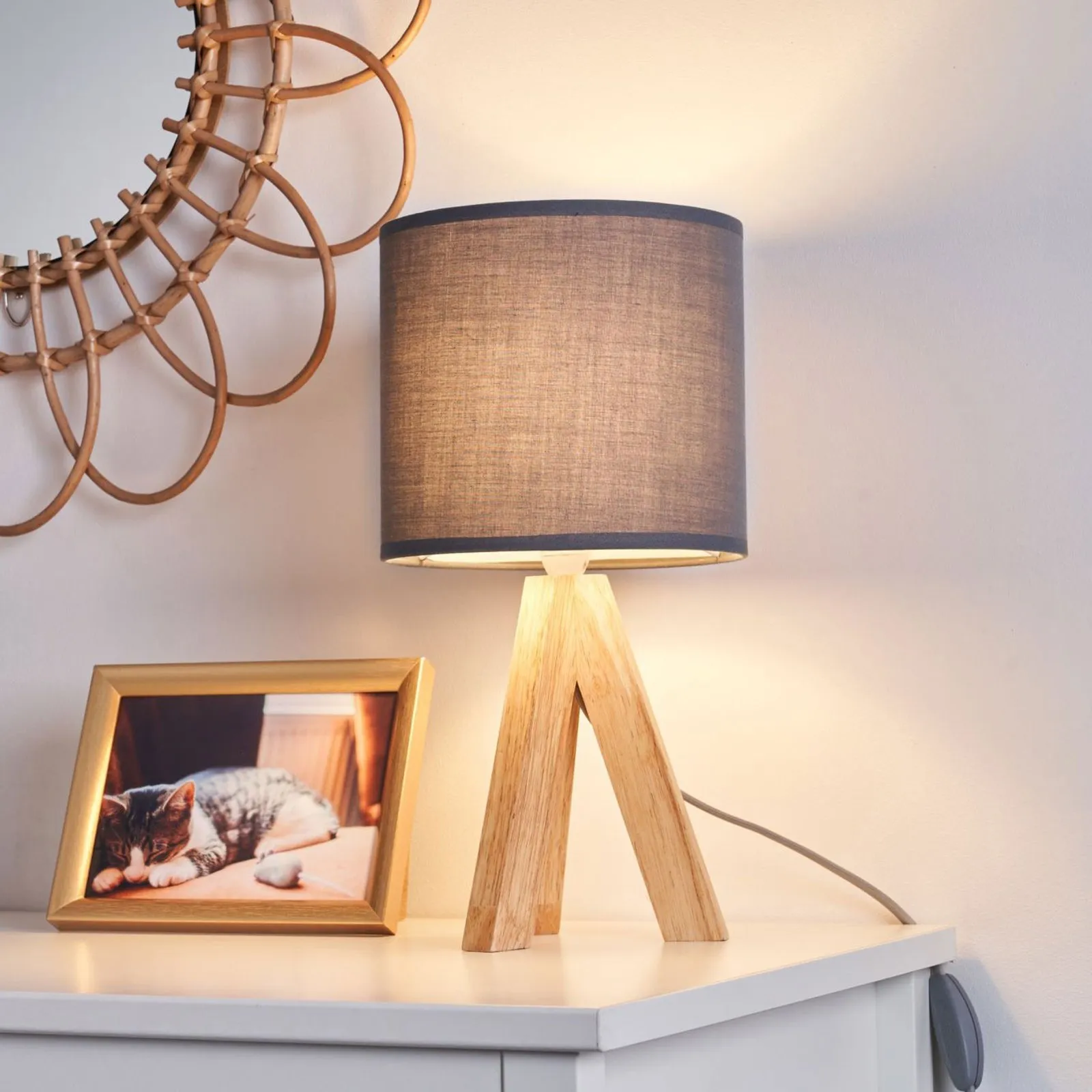 Pauleen Woody Love da tavolo con base di legno