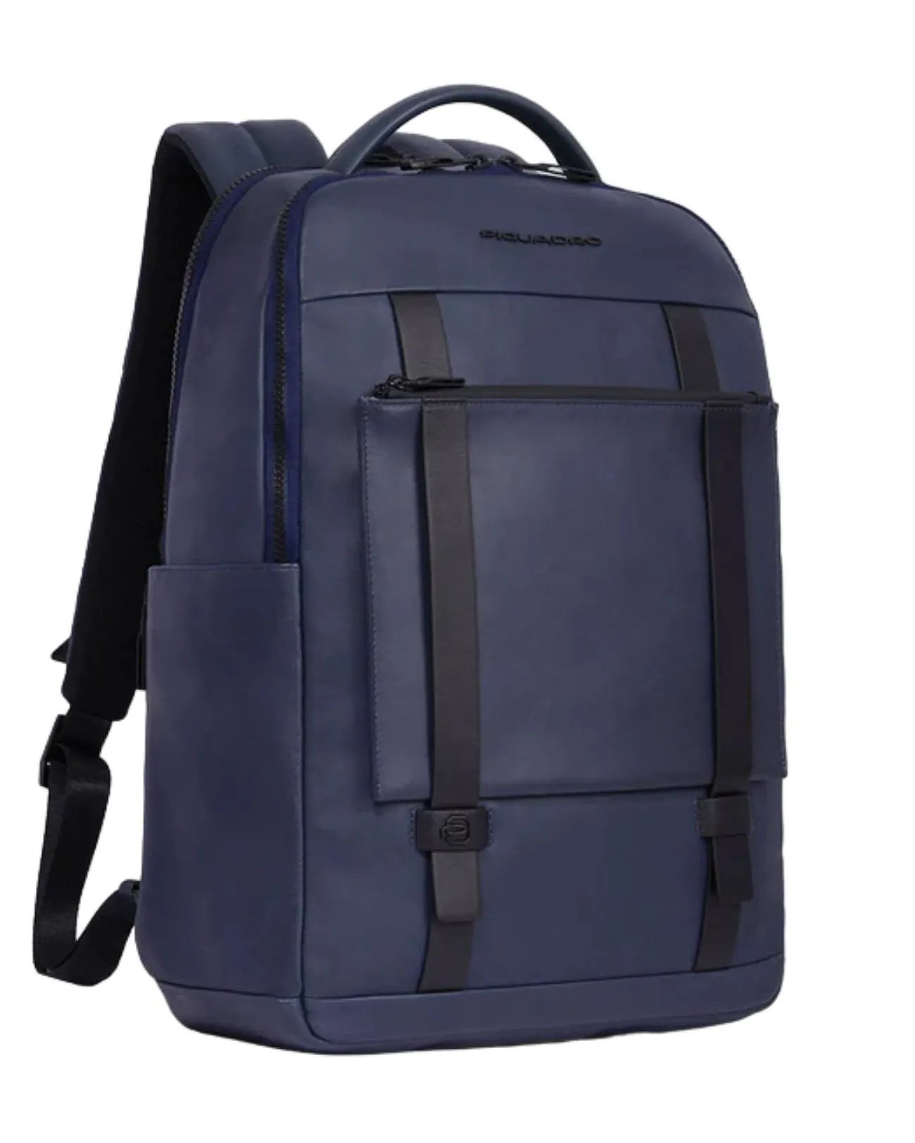 Piquadro - Zaino porta pc 15.6'' in pelle 2 comparti David| Studioarch.com