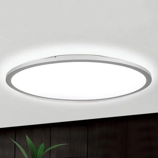 Plafoniera LED Aria color titanio, dimmerabile