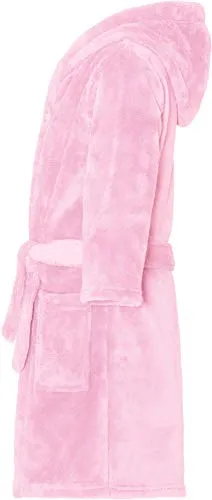 Playshoes Fleece-Bademantel, Morgenmantel Capo d'Abbigliamento, Rosa (Rosa 14), 122-128 Unisex-Bambini
