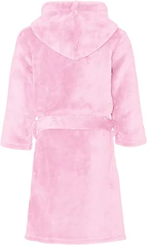 Playshoes Fleece-Bademantel, Morgenmantel Capo d'Abbigliamento, Rosa (Rosa 14), 122-128 Unisex-Bambini