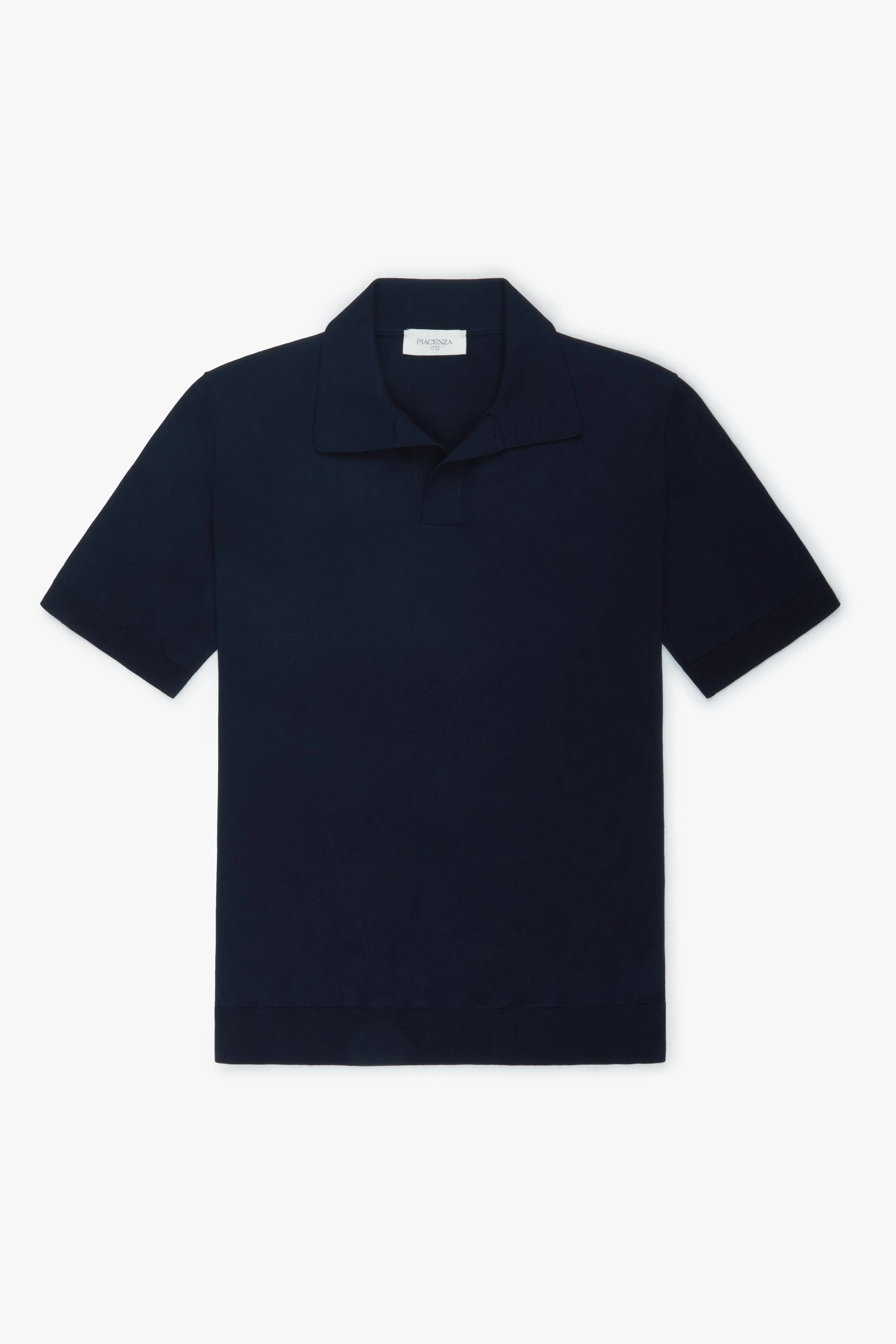 Polo blu maniche corte