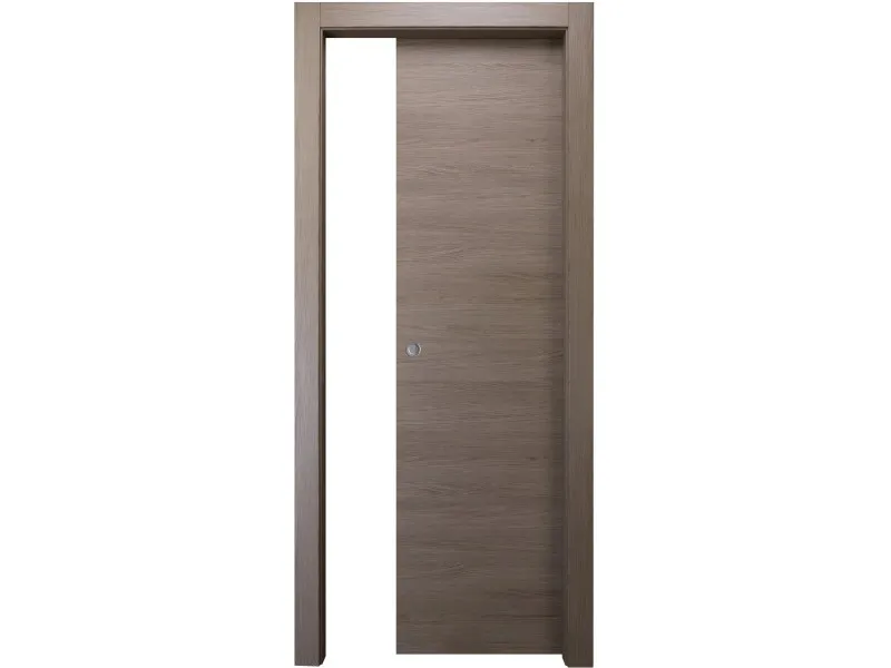 Porta scorrevole reversibile Rio nocciola 200x60 cm