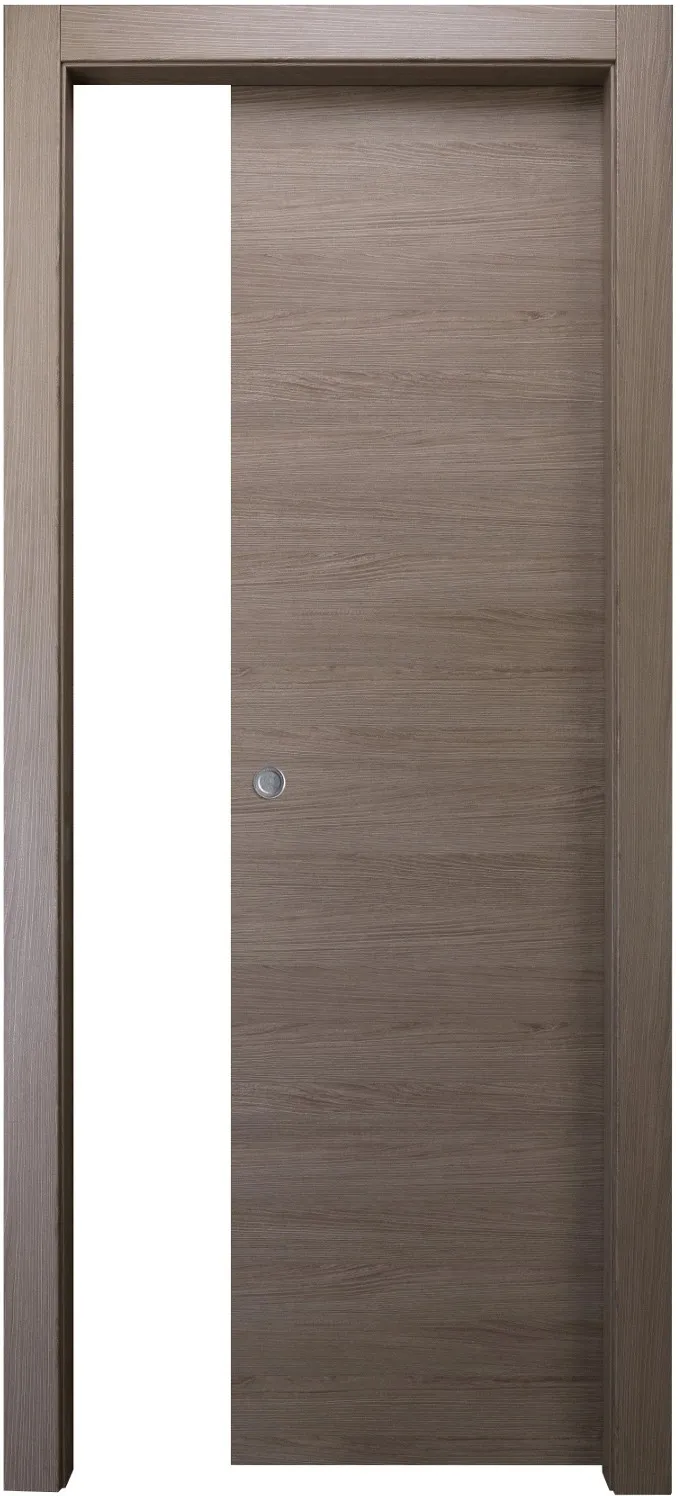Porta scorrevole reversibile Rio nocciola 200x60 cm