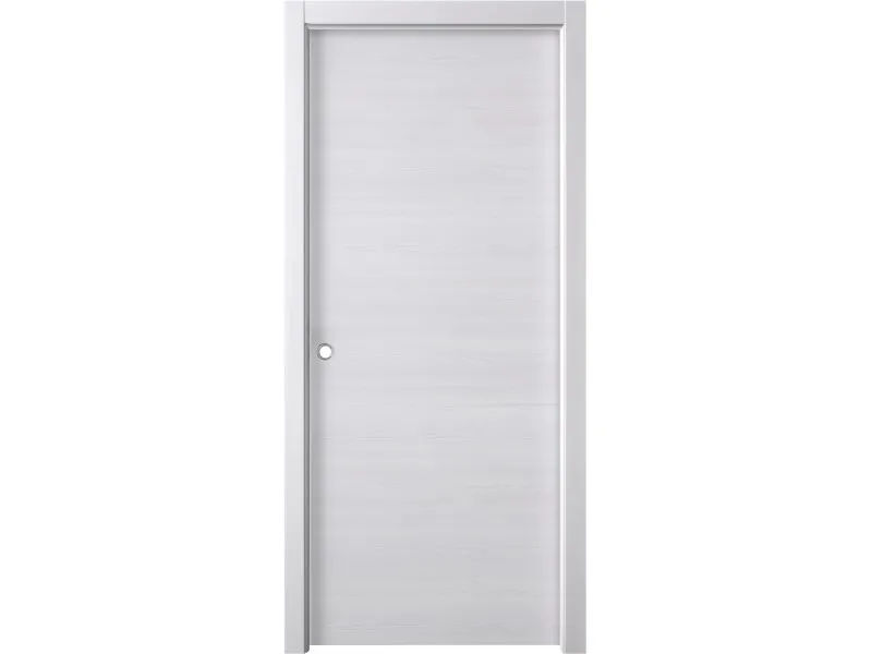 Porta scorrevole reversibile Thuile acero neve 210x80 cm