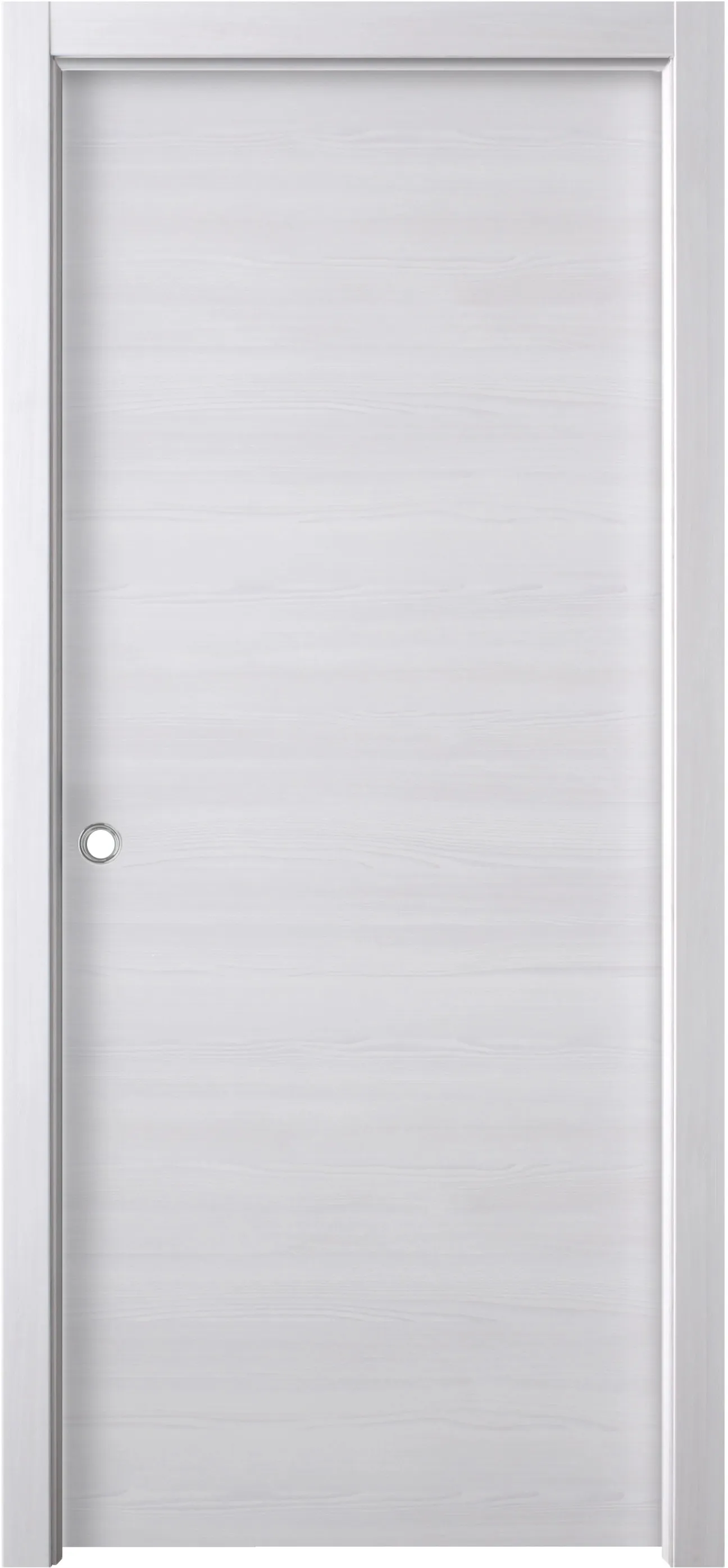 Porta scorrevole reversibile Thuile acero neve 210x80 cm