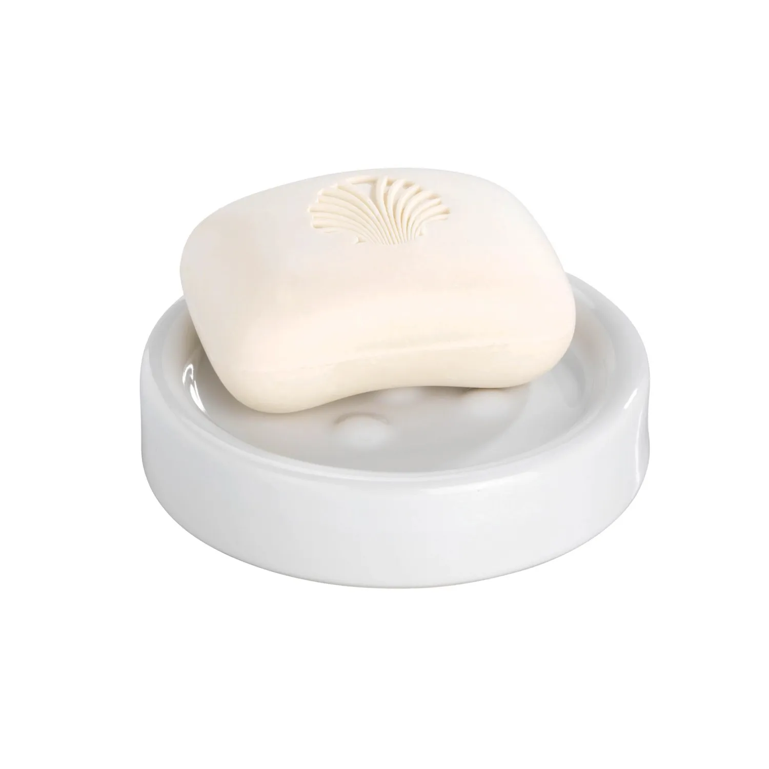 Portasapone bagno Wenko Polaris in ceramica bianco