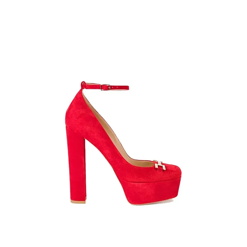 Pump Elisabetta Franchi SA44B27E2 AU2 RED VEL -A.3