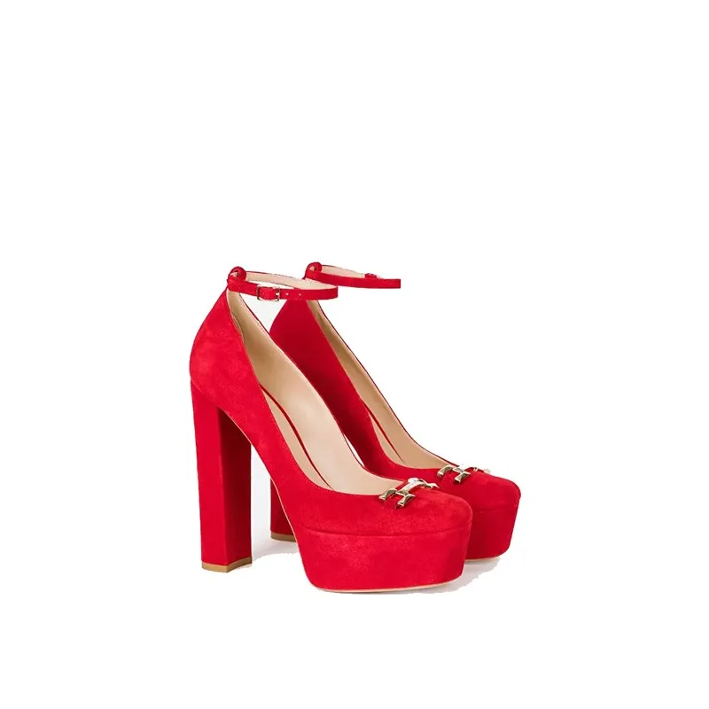 Pump Elisabetta Franchi SA44B27E2 AU2 RED VEL -A.3