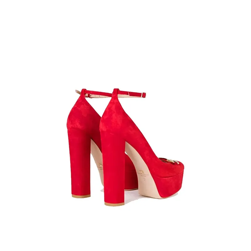 Pump Elisabetta Franchi SA44B27E2 AU2 RED VEL -A.3
