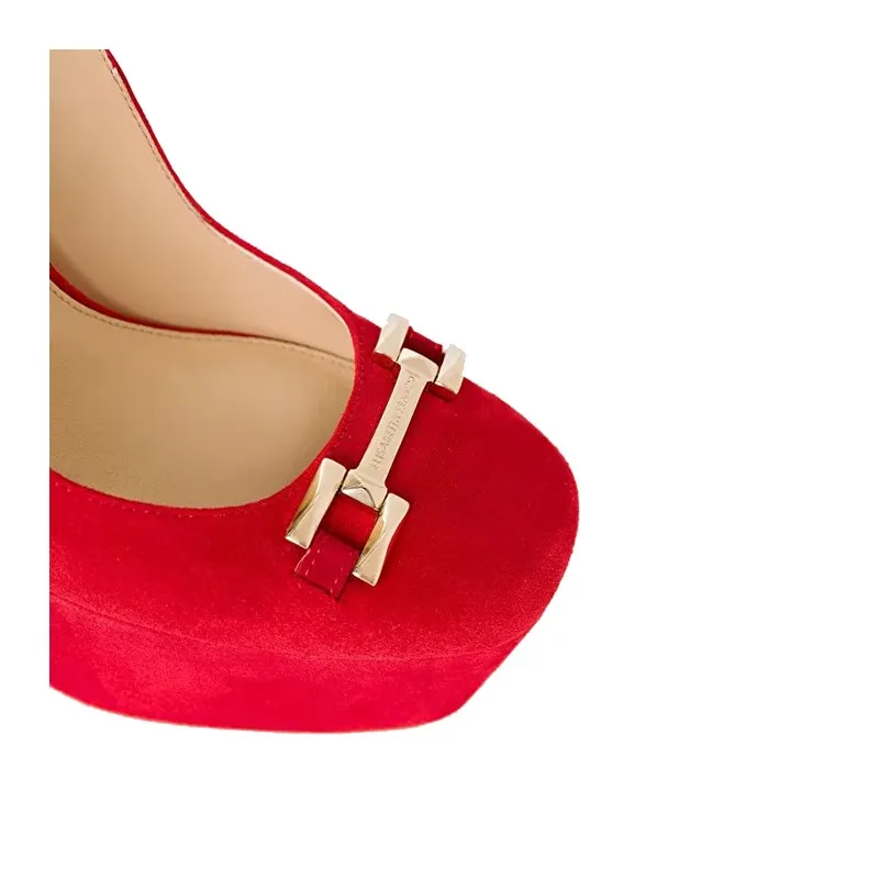 Pump Elisabetta Franchi SA44B27E2 AU2 RED VEL -A.3