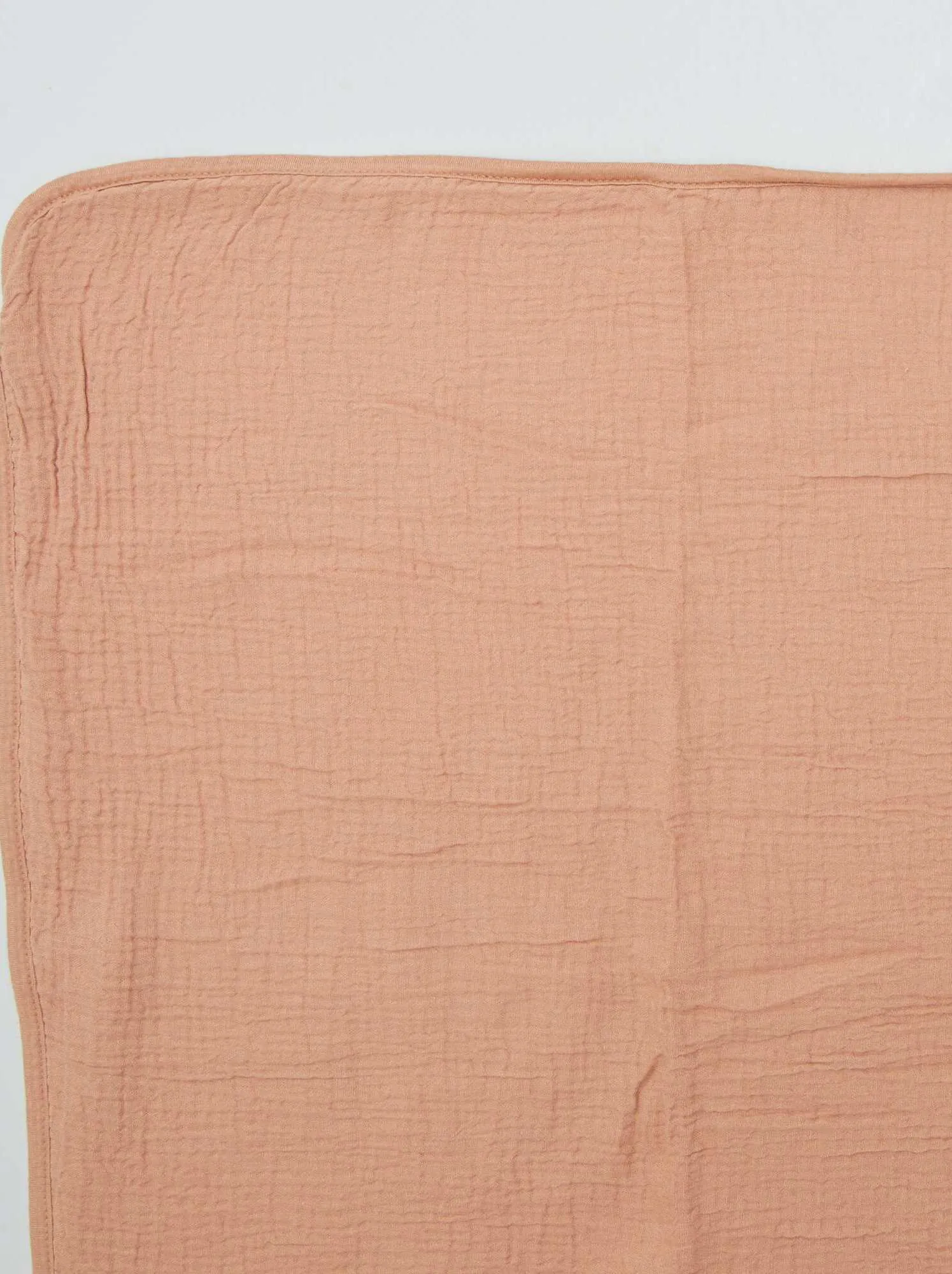 Quadrato neonato coperta in garza di cotone - BEIGE
