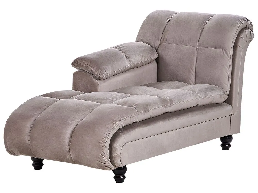 Right Hand Chaise Lounge Taupe LORMONT