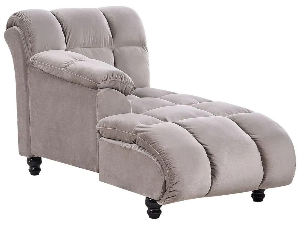 Right Hand Chaise Lounge Taupe LORMONT