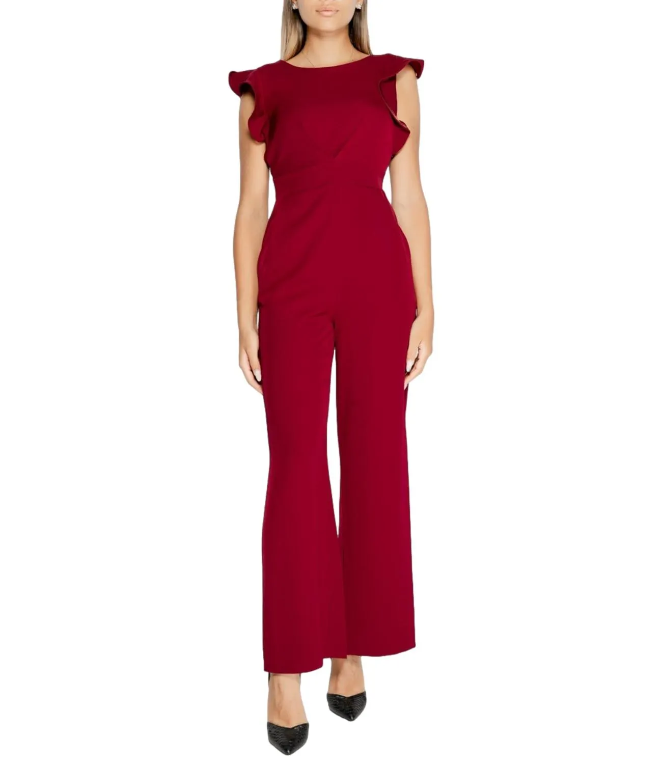 Rinascimento tuta bordeaux rosso donna