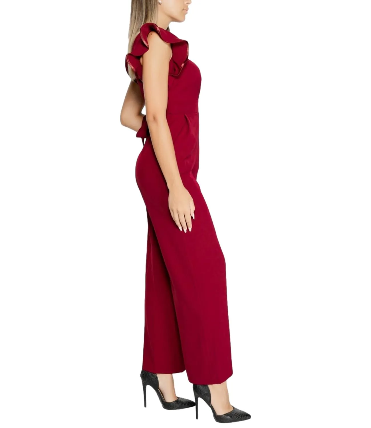 Rinascimento tuta bordeaux rosso donna