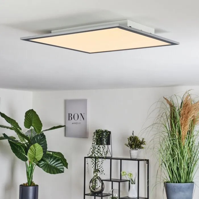 Ringuelet Plafoniera LED Bianco, 1-Luce, Telecomando