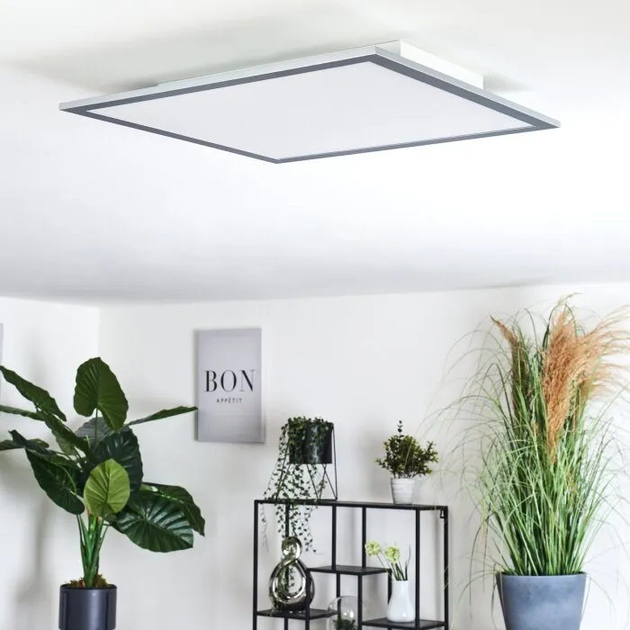 Ringuelet Plafoniera LED Bianco, 1-Luce, Telecomando