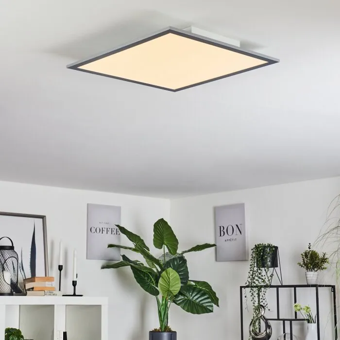 Ringuelet Plafoniera LED Bianco, 1-Luce, Telecomando
