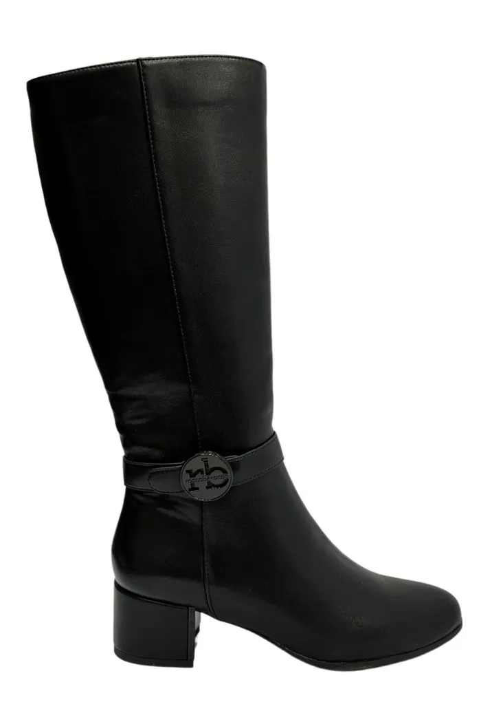 RoccoBarocco stivale in ecopelle con tacco rbrsd0146