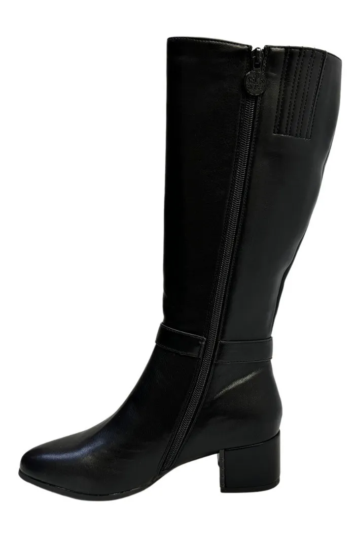RoccoBarocco stivale in ecopelle con tacco rbrsd0146