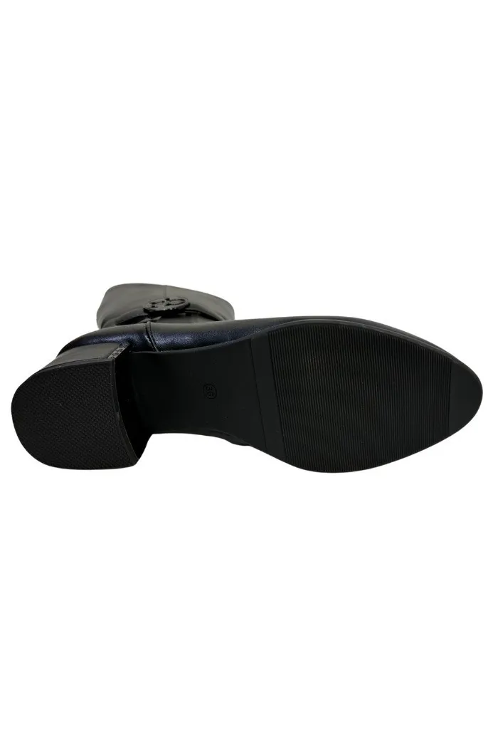 RoccoBarocco stivale in ecopelle con tacco rbrsd0146
