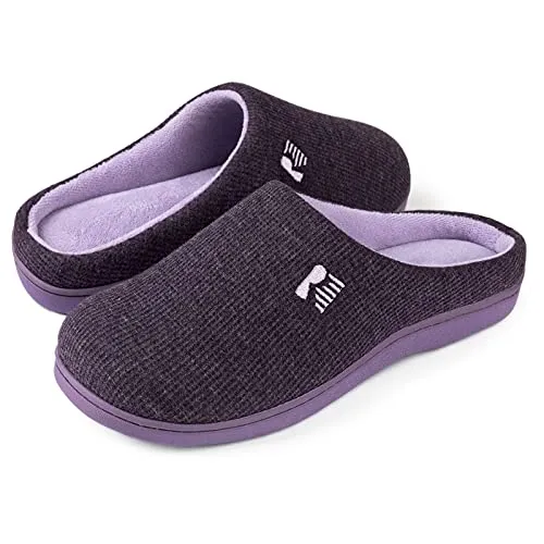 RockDove Pantofole Originali Bicolori in Memory Foam da Donna, 38/39 EU, Melanzana