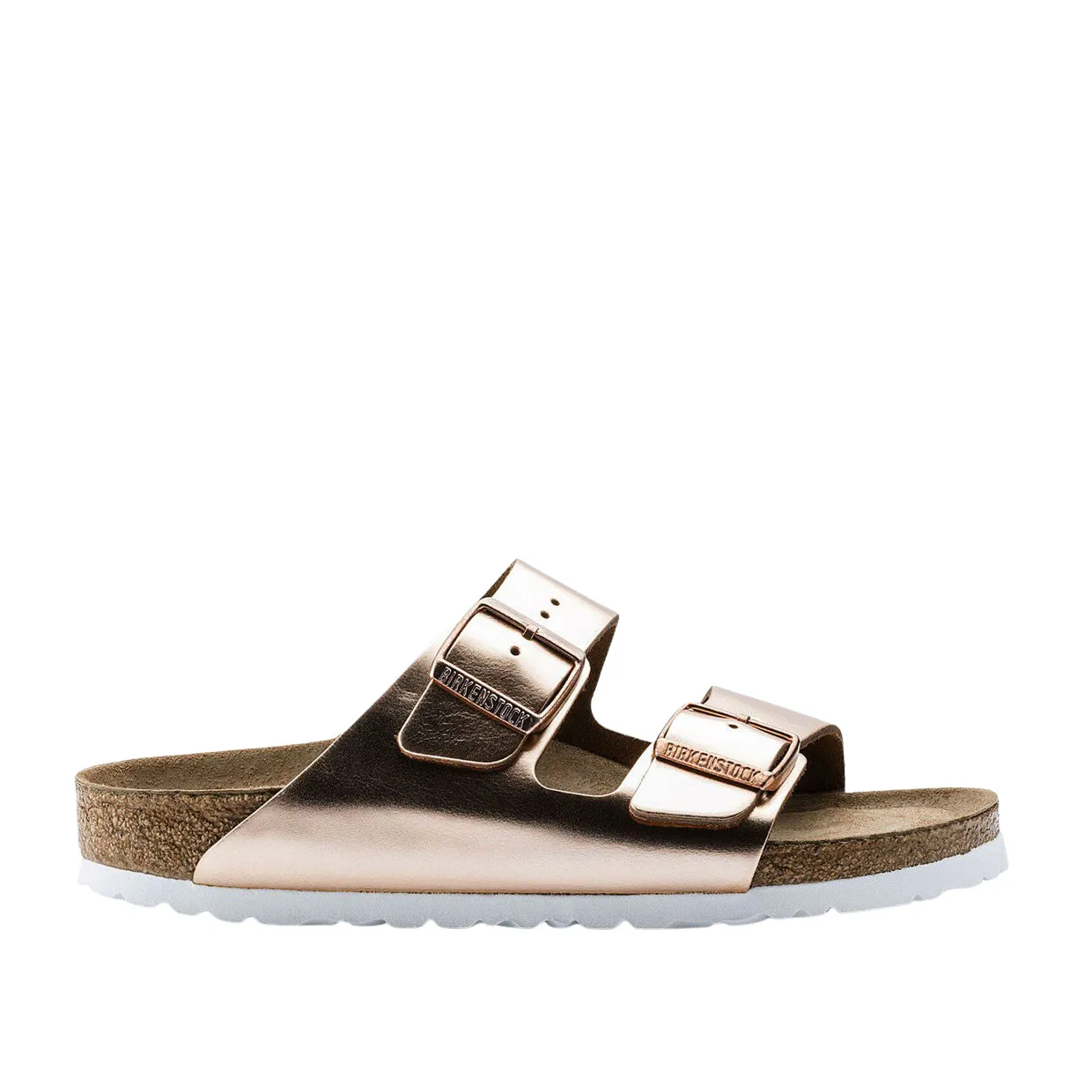 Sandali Donna Birkenstock Arizona Plantare Morbido Rame Metallizzato