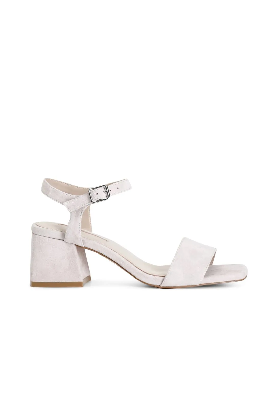 sandali gilda in pelle scamosciata cipria