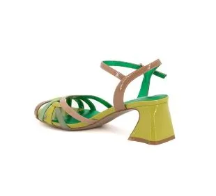 SANDALI PELLE LUCIDA LIME