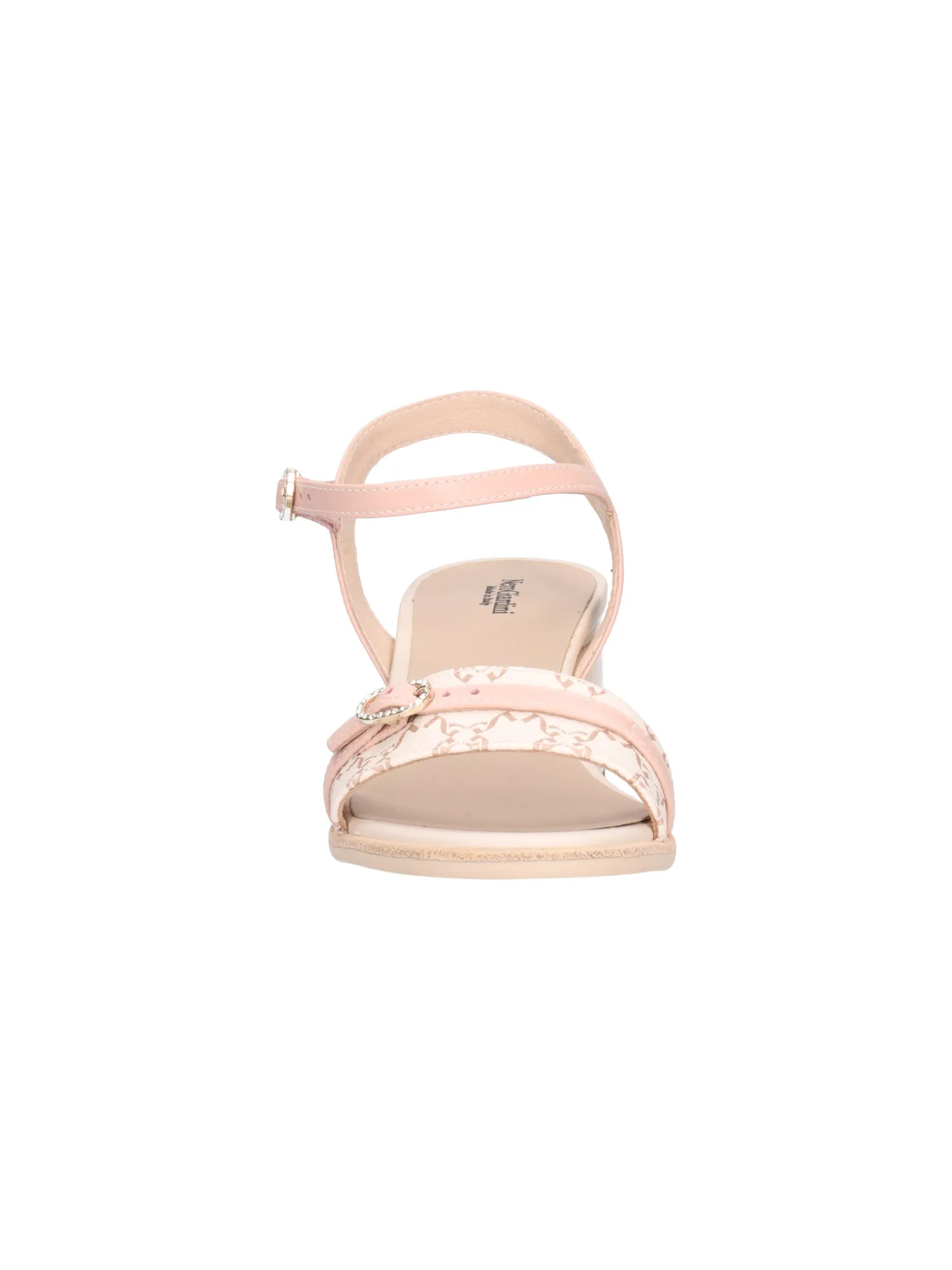Sandalo con tacco largo Nero Giardini da donna beige e rosa