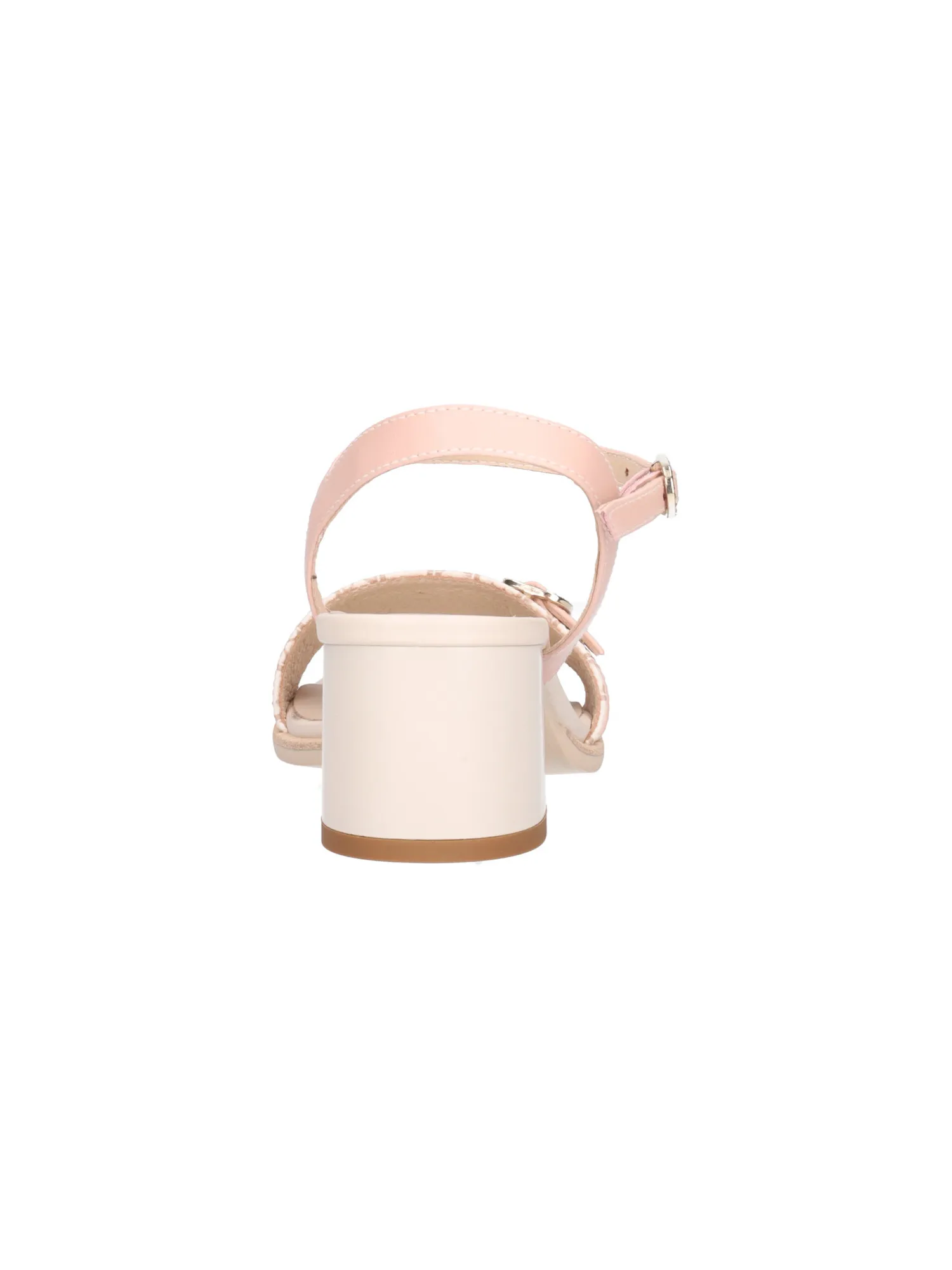Sandalo con tacco largo Nero Giardini da donna beige e rosa