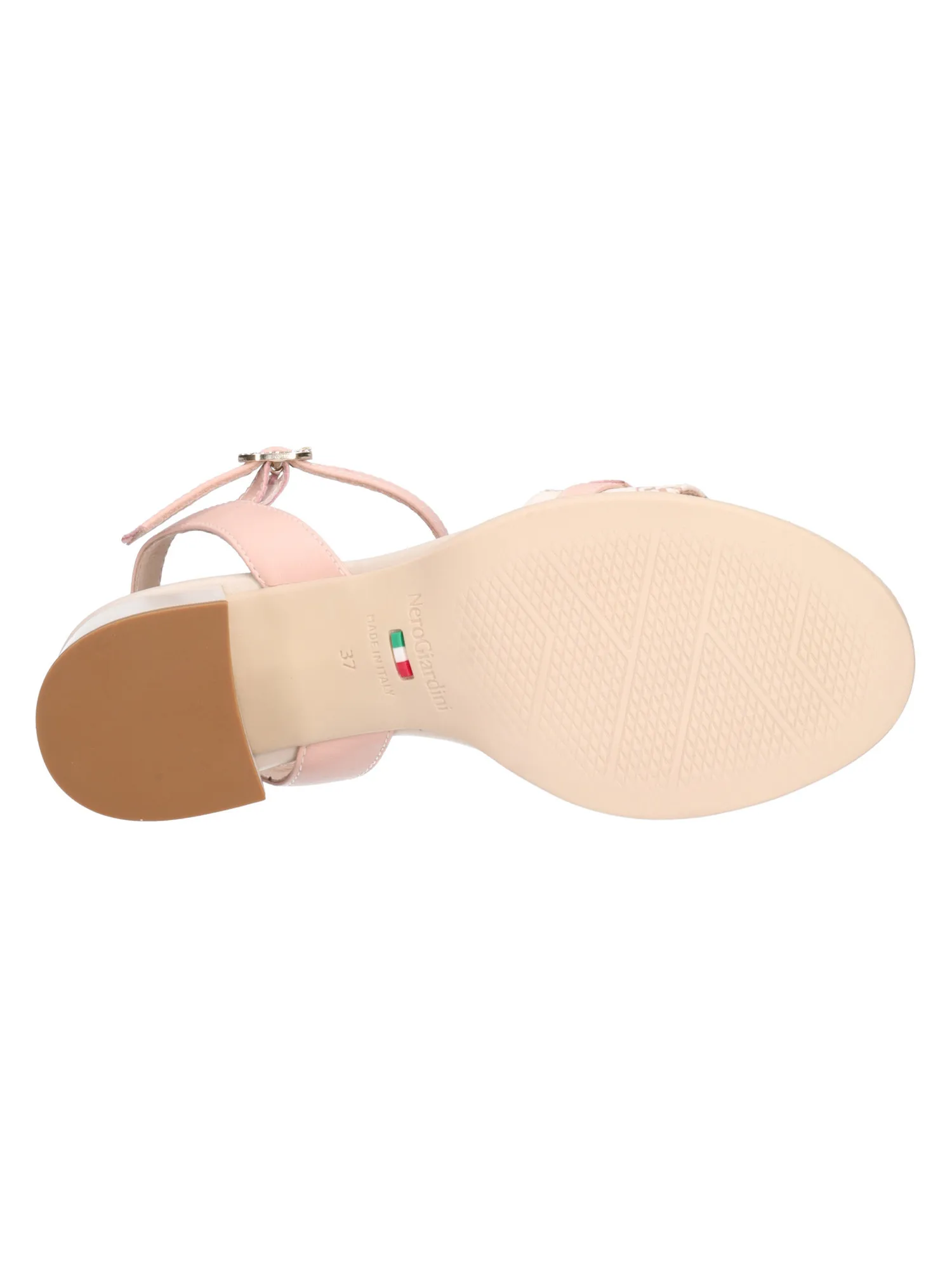 Sandalo con tacco largo Nero Giardini da donna beige e rosa