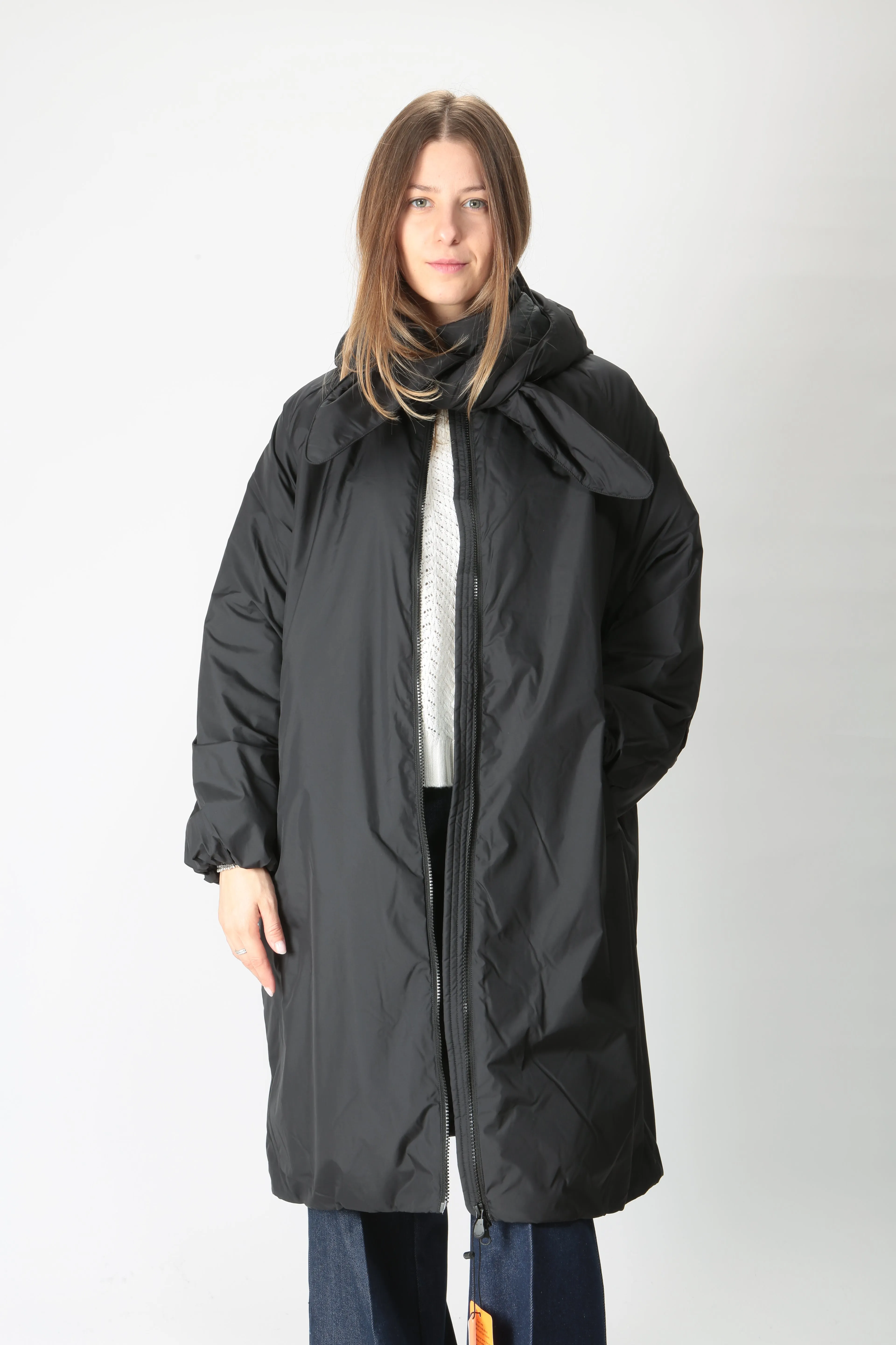 Save The Duck Impermeabile lungo con fiocco Miro19