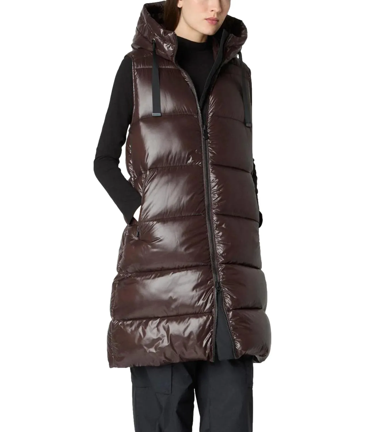 SAVE THE DUCK Save The Duck Gilet Iria Marrone Donna