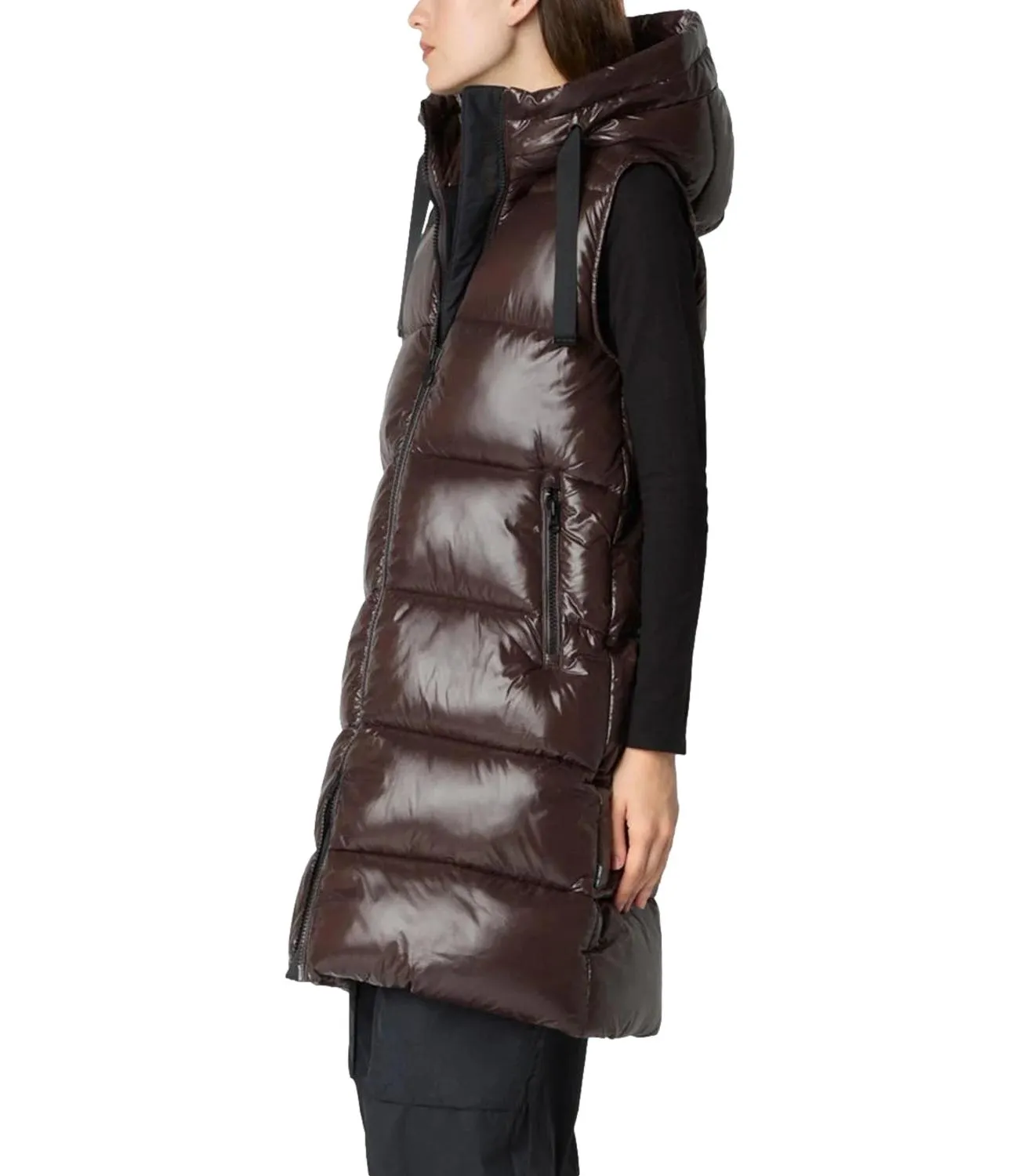 SAVE THE DUCK Save The Duck Gilet Iria Marrone Donna