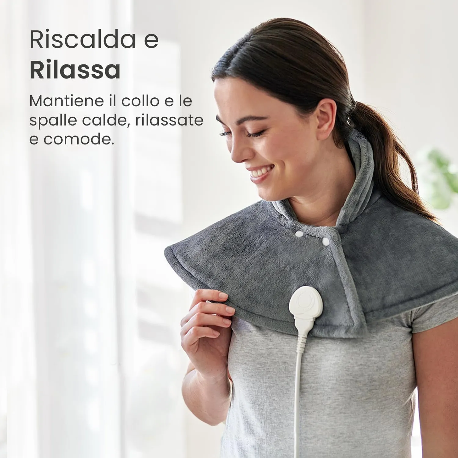 Scalda spalle elettrico rilassante in pile