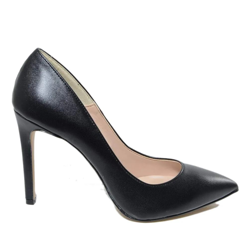Scarpa Decolletè Pumps Tacco Alto 9 cm Eleganti Nere