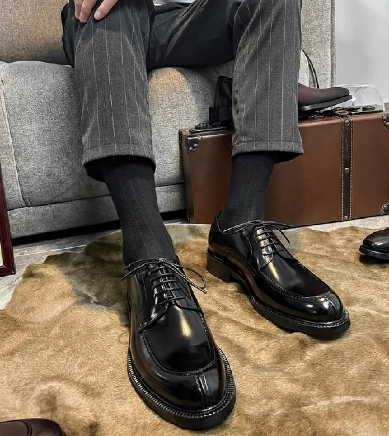 Scarpe eleganti nere Scarpe da uomo alla moda da uomo Scarpe da uomo eleganti in pelle nera da uomo originali