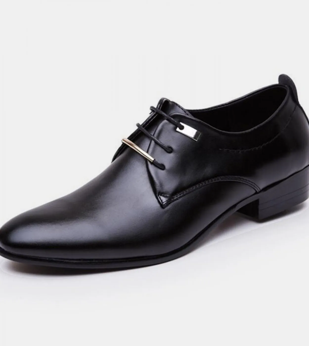 Scarpe formali nere Scarpe eleganti da uomo in pelle verniciata nera italiana