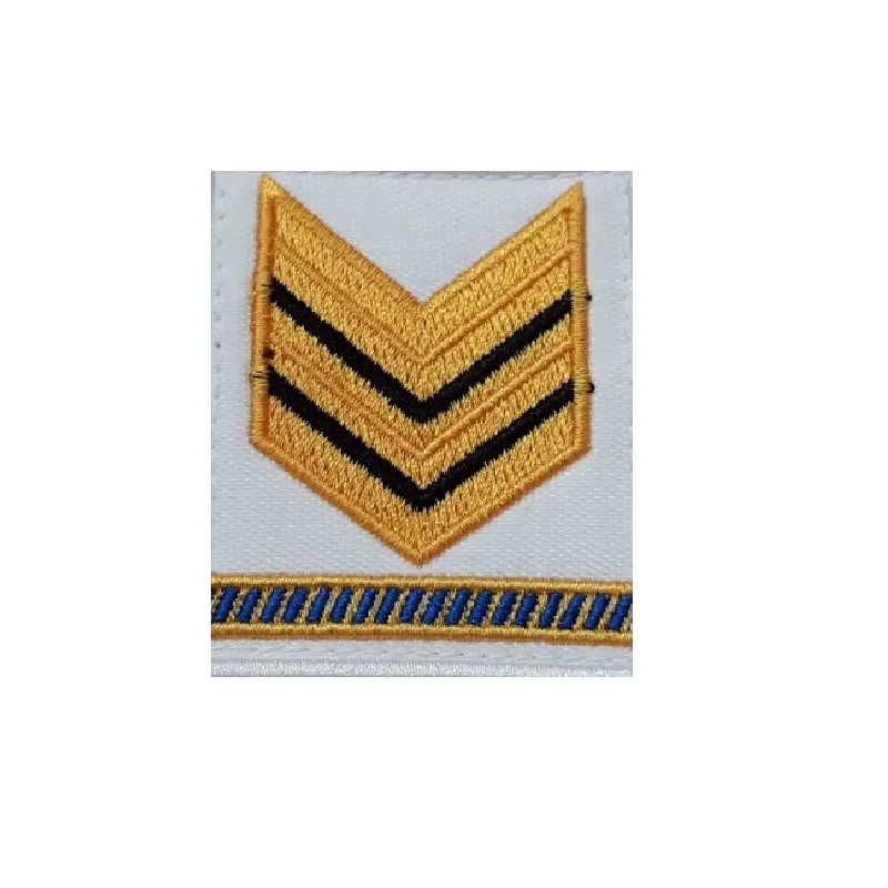 Secondo capo scelto grado velcro bianco per polo