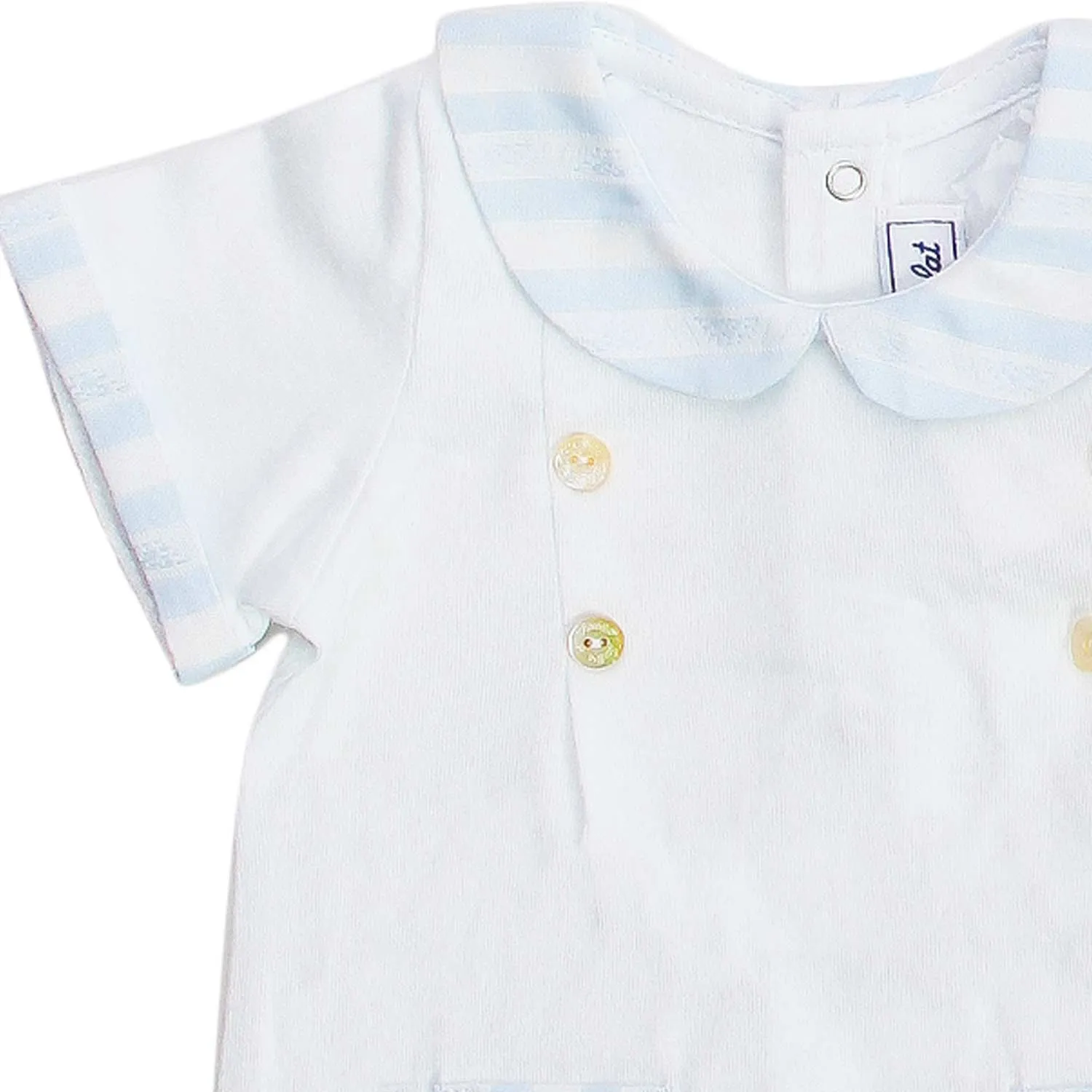 Set Tutina Bianca E Celeste Neonato