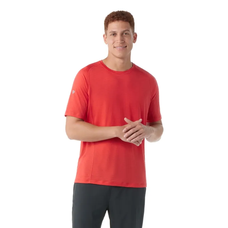 Smartwool Maglietta a maniche corte Merino Active Ultralite da uomo scarlet red
