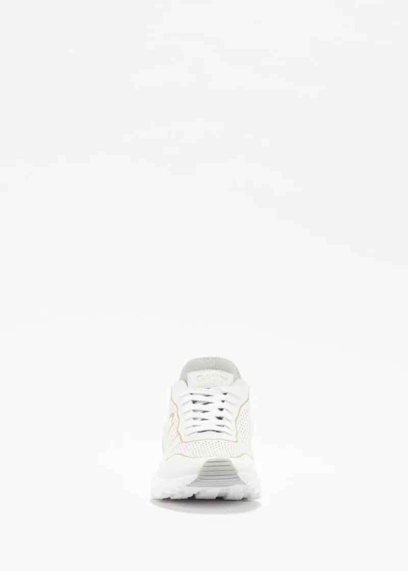 Sneaker in pelle microforata
