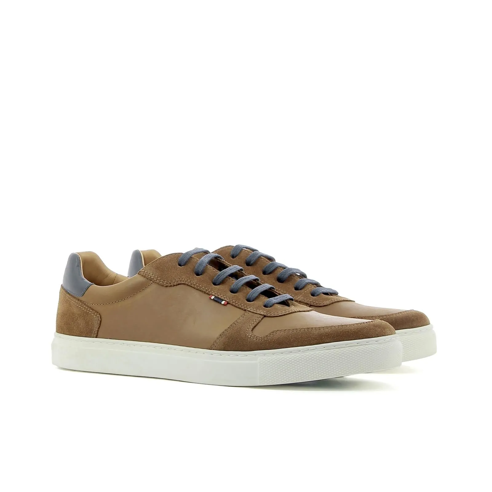 Sneakers marroni in pelle