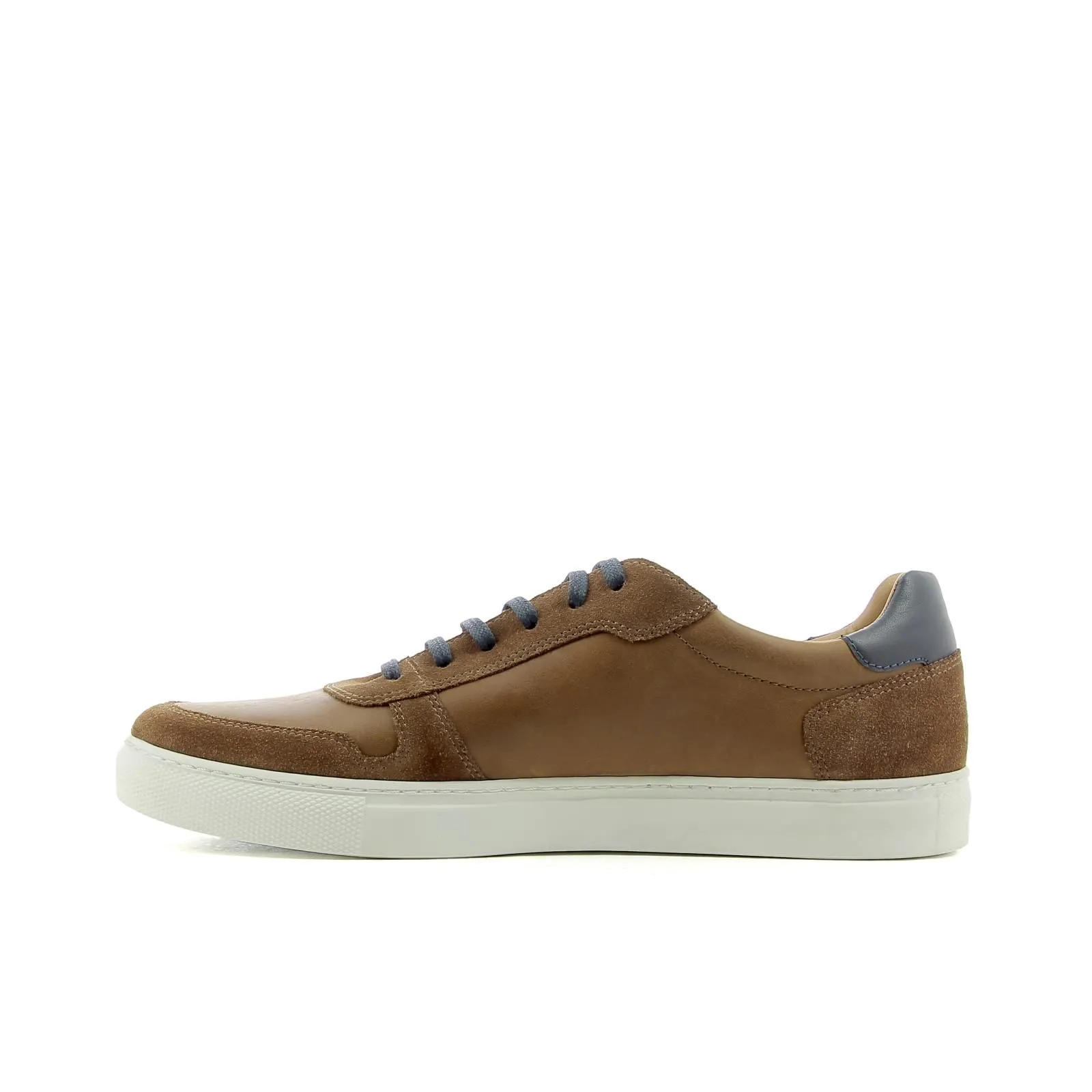 Sneakers marroni in pelle