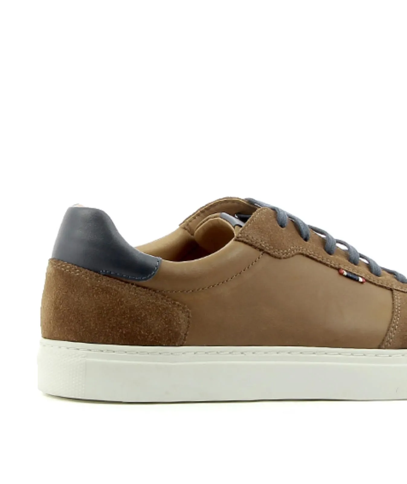 Sneakers marroni in pelle